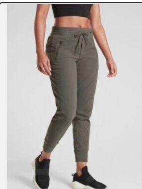 Athleta Olive Green Gray Active Leggings